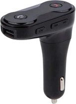 DrPhone FM8 – Bluetooth FM Speler Auto MP3 – Carkit Autolader – Micro SD + USB Stick - AUX 3.5mm – Handsfree Bellen – Zwart