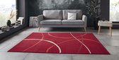 Vloerkleed retro Abstract Circles - rood 180x260 cm