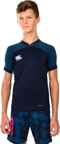 Canterbury Sportshirt - Maat 128  - Unisex - navy/donkerblauw/wit