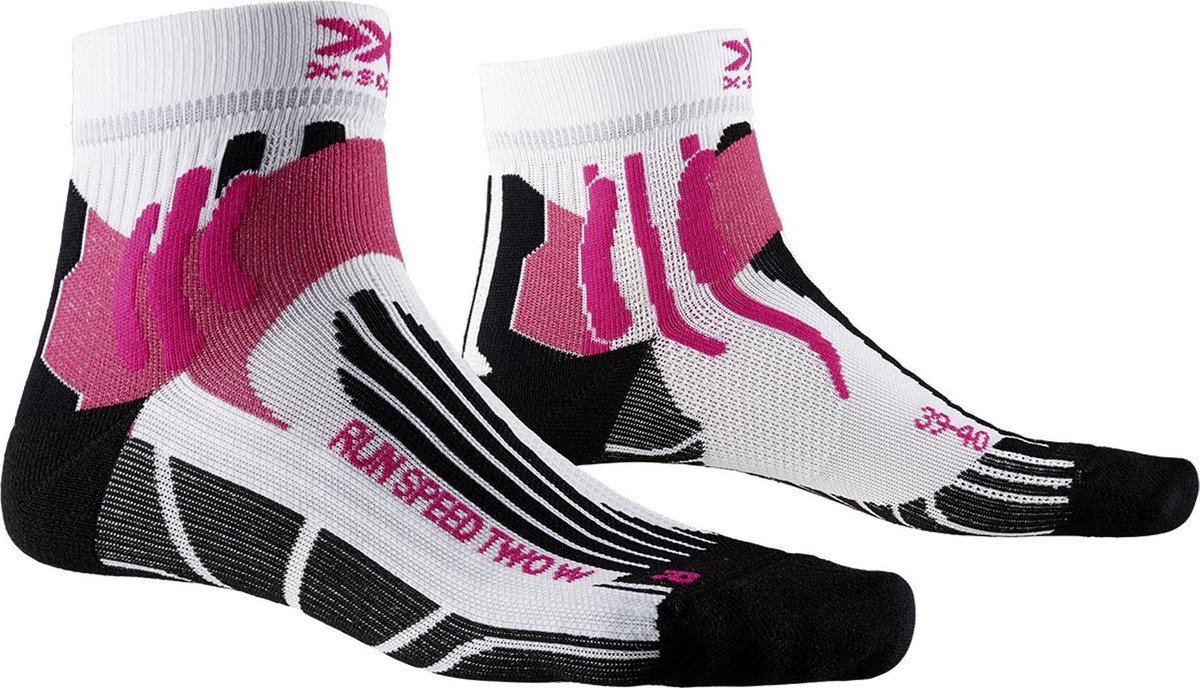X-Socks Sportsokken - Maat 39/40 - Vrouwen - wit/roze/zwart