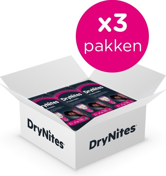 DryNites luierbroekjes - meisjes - 4 tot 7 jaar (17 - 30 kg) - 30 stuks - voordeelverpakking - DryNites
