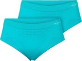 Underun Vrouwen Slip Duo Pack Turquoise/Turquoise - Hardloopondergoed - Sportondergoed - S