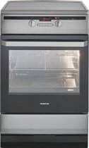 Inventum VFI6042RVS - Vrijstaand inductie fornuis - Elektrische oven - 4 kookzones - 60 cm - 65 liter - RVS/Zwart