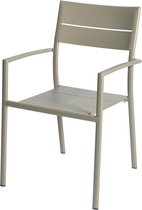 Grace stacking chair alu pearl grey
