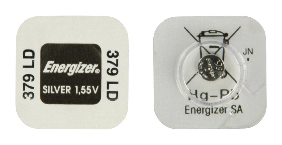 Energizer - Ag2O batterij - 1,55V / SR63-SR521 (379) -  1 stuk
