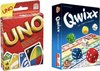 Afbeelding van het spelletje Spelvoordeelset Qwixx - Dobbelspel & Uno - Kaartspel