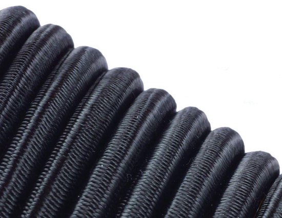 plusieurs tailles et couleurs 50m corde élastique câble 10mm noir 