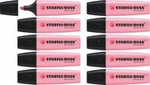 STABILO BOSS ORIGINAL Pastel - Markeerstift - Markeren Met Pastelkleuren - Poeder Roze - Doos 10 stuks