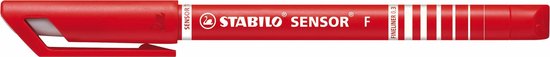 STABILO SENSOR - Fineliner 0,3 mm - Rood - per stuk