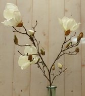 Kunstmagnolia tak groot met zijtakken wit