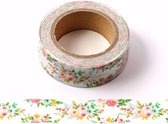 Bloemen washi tape | 15mm x 10m