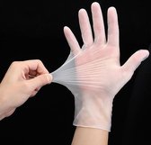 STERNSTEIGER Eenmalige handschoenen in vinyl, voor niet-vette levensmiddelen 100st. groot formaat.