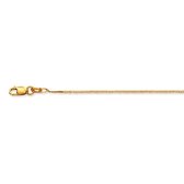 Glow schakelketting- goud (14 kt)-  45 cm- Gourmet 1,0mm