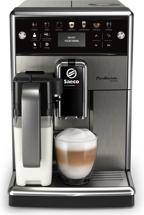 Saeco PicoBaristo Deluxe SM5573/10 Espressomachine - Zilver