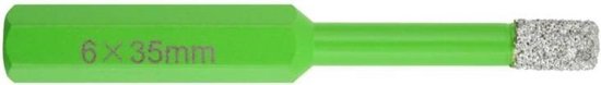 Diamantboor 6 mm,BRSCHNITT 10 stuks metselboorset voor porseleinen tegels, keramiek, steen, graniet, marmer, zeskantige schacht diamantgatzaagboor