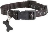 Bobby - Hondenhalsband - Reflectie Safe - Zwart - XS 18-28cm