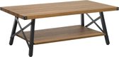 Beliani CARLIN - Salontafel - donkere houtkleur - MDF