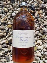 1 liter vloeibare handzeep Lavendel / Marseille zeep op olijfolie basis