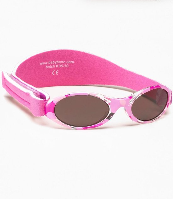 Banz - UV-beschermende zonnebril voor kinderen - Bubzee - Roze Camo - maat Onesize (2-5yrs)