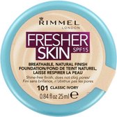 Rimmel Fresher Skin Foundation - 101 Classic Ivory