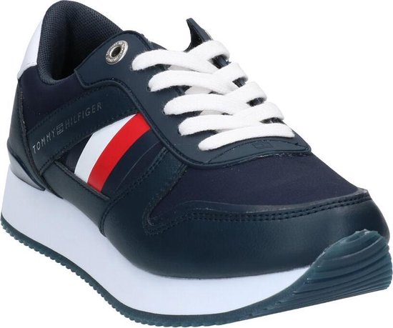 Tommy Hilfiger Corporate Blauwe Sneakers Dames 38 | bol.com