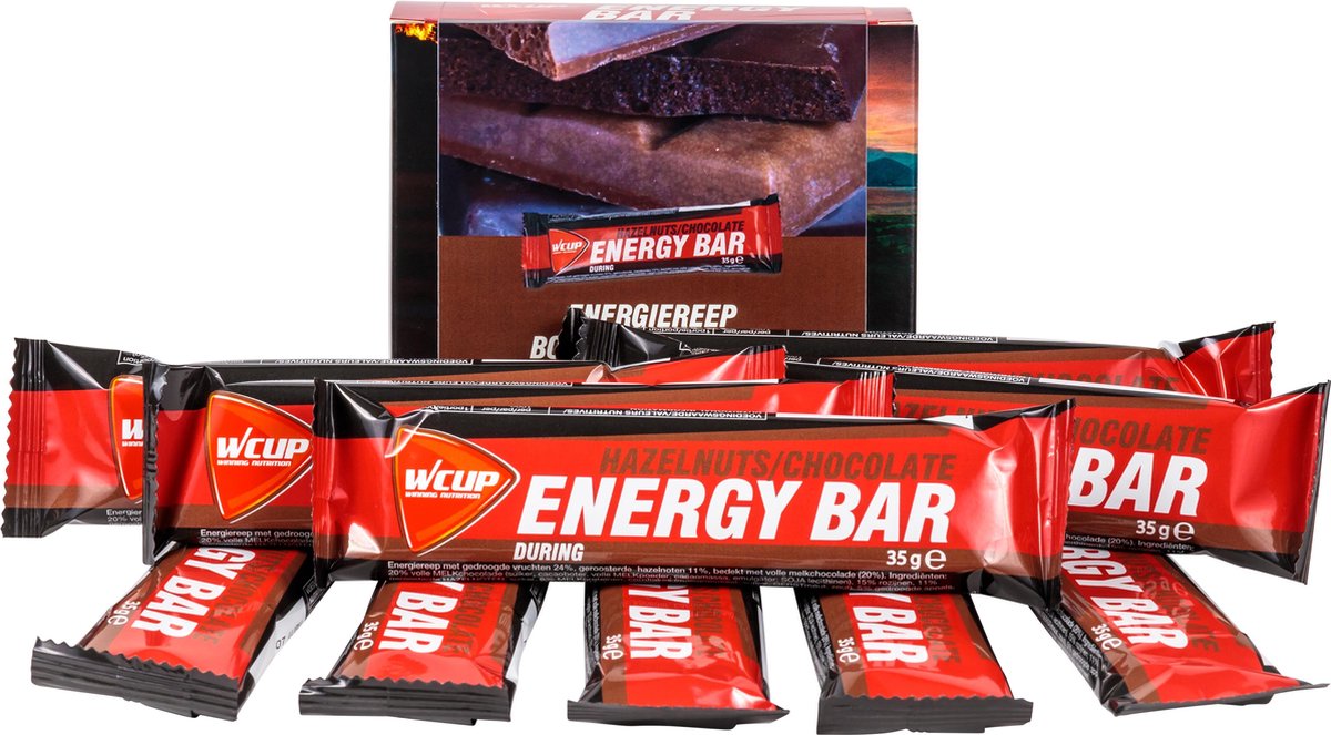 Wcup Energy bar Hazelnut- Chocolate (10 x 35 g)
