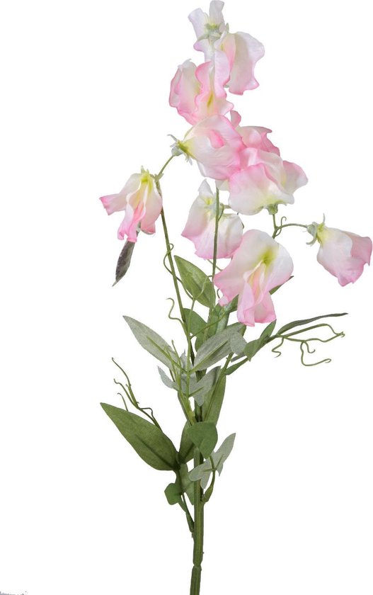 Viv! Home Luxuries Lathyrus - zijden bloem - licht roze - 70cm