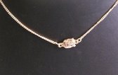 Ketting met Boeddha - Roségoudkleurig - Dielay