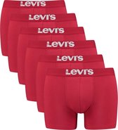Levi's Solid Basic (6-pack) Onderbroek - Mannen - rood/wit