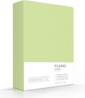 Romanette 100% Luxe Flanel Laken - Eenpersoons (150x250 cm) - Groen