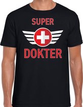 Super dokter cadeau t-shirt zwart voor heren 2XL