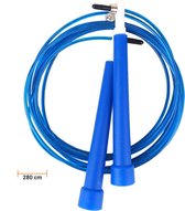 Springtouw Volwassenen - Springtouw Crossfit - Speed Rope - Verstelbaar - 280 cm - Blauw