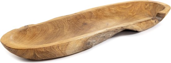 Plat à pain / service en bois - Bois de racine de teck - Forme de bateau -  Fait à la... | bol