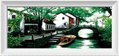 Artstudioclub®  borduurpakketten volwassenen Oosterse Brug 67×42cm