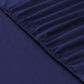 VISION Hoeslaken 160x200cm Marine Blauw - 100% Katoen
