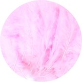 Decoratie- 50 stuks-Veren- Roze- 10 cm- Sieraden maken- Home decoratie- Charme Bijoux®