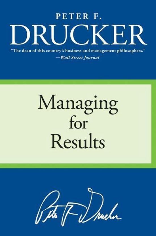 Managing For Results - cover