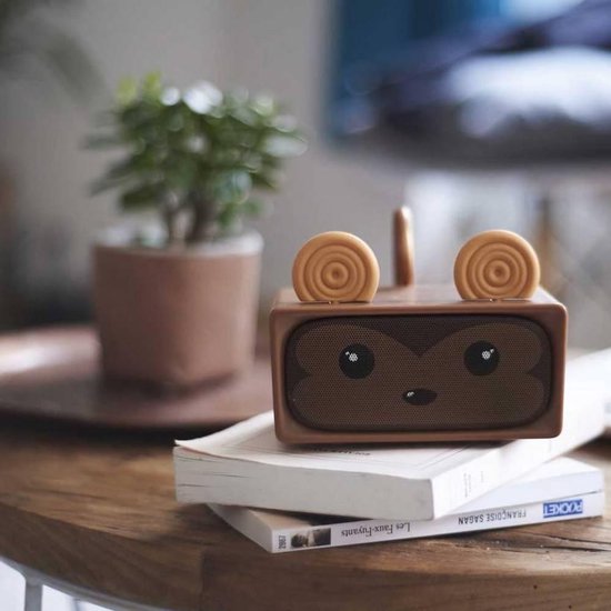 Mobility on Board, Dierlijke schattige aap Bluetooth luidspreker, Bruin — afbeelding 4