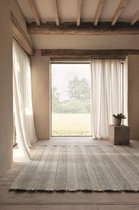 LIGNE PURE Grade – vloerkleed – tapijt – handgeweven – wol – eco – modern – Beige Grijs  - 60x120