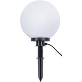 LED Priklamp met Stekker - Trion Balino - E27 Fitting - Mat Zwart - Kunststof - Ø300 - BES LED