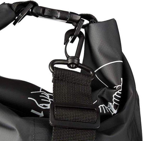 Oceaan Pack 10 Liter - Dry Bag - outdoor droogtas - zwart