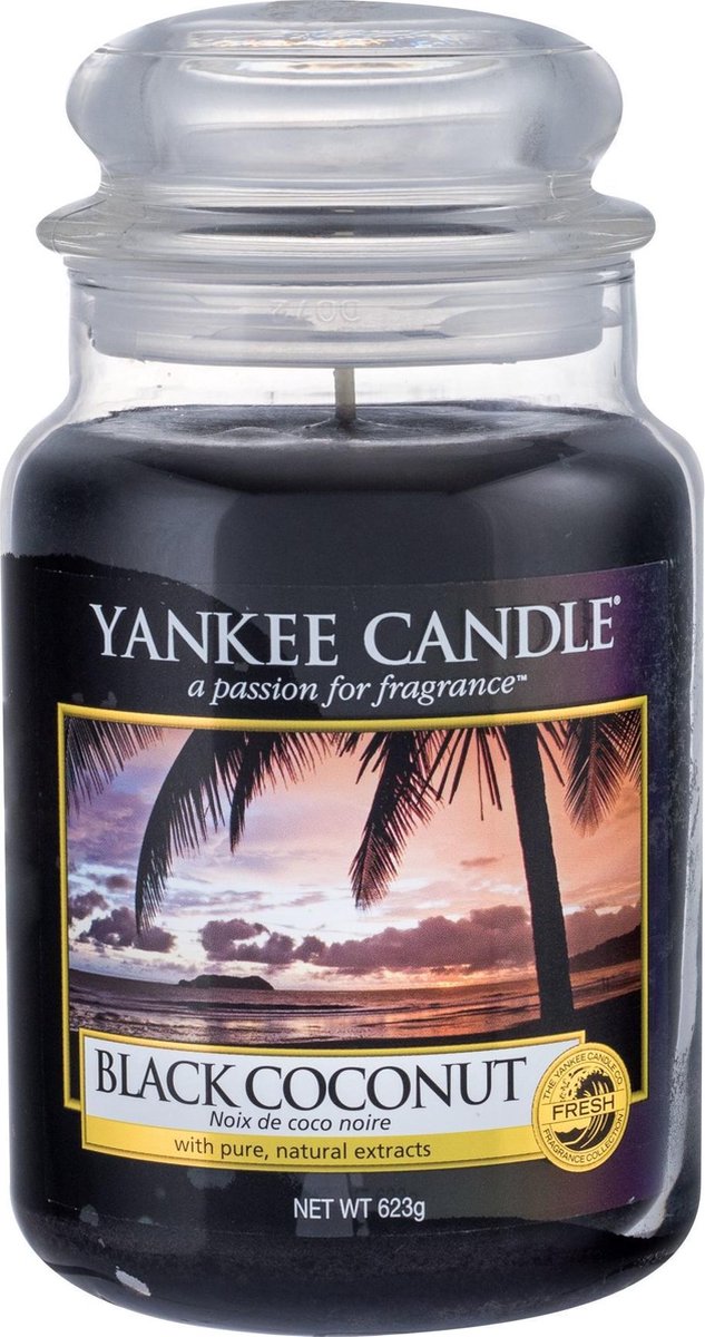 Yankee Candle Large Jar Geurkaars Black Coconut