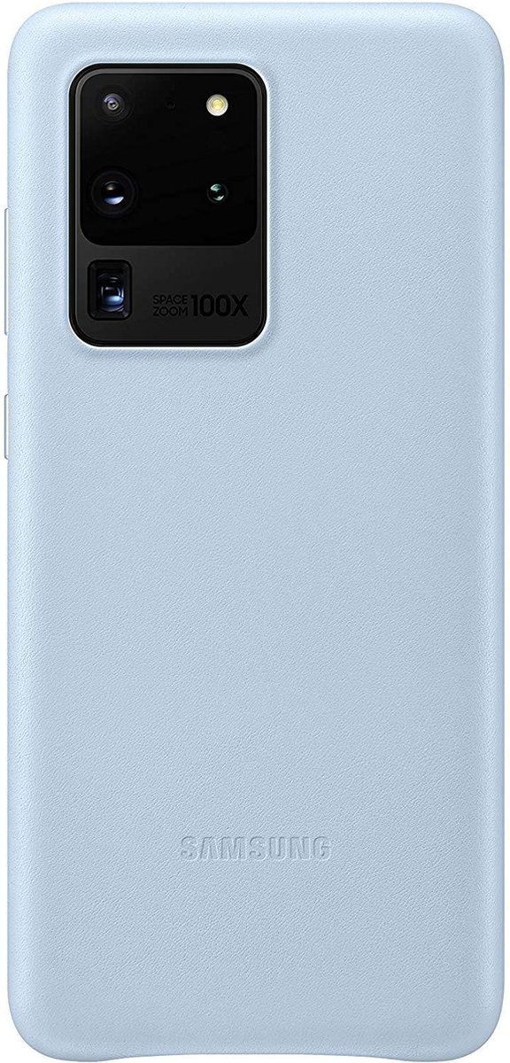 Samsung Leather Hoesje - Samsung Galaxy S20 Ultra - Blauw