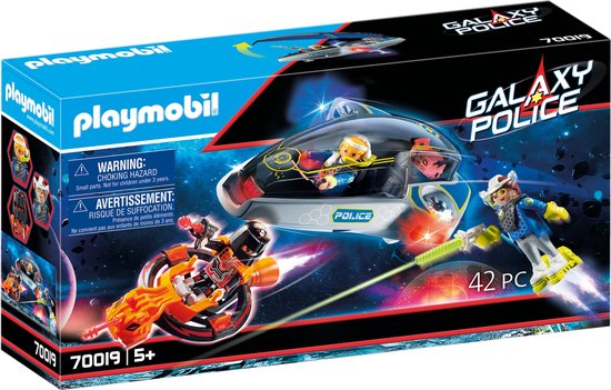 Foto: Playmobil galaxy police galaxy politie glider 70019