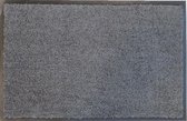 Ikado  Droogloopmat op maat grijs 88cm ecologisch  88 x 180 cm