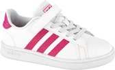 adidas Kinderen Witte Grand Court klittenband - Maat 34