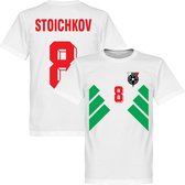 Bulgarije Stoichkov 8 Retro T-Shirt - Wit - XXL