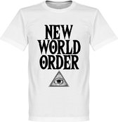 New World Order T-Shirt - Wit - XXXL