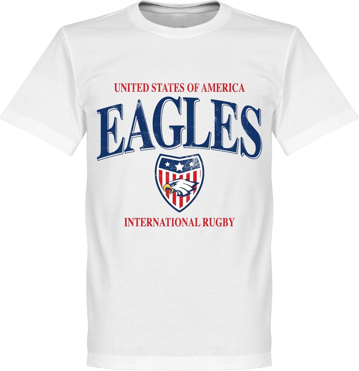 USA Rugby T-Shirt - Wit - XXXXL