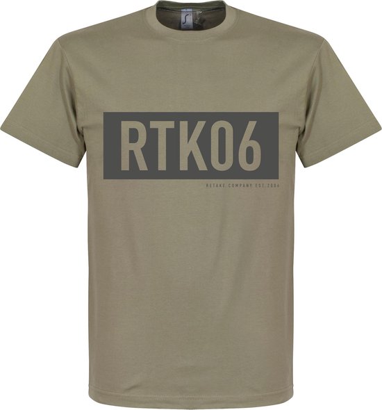 Retake RTK06 Bar T-Shirt - Khaki - XXL